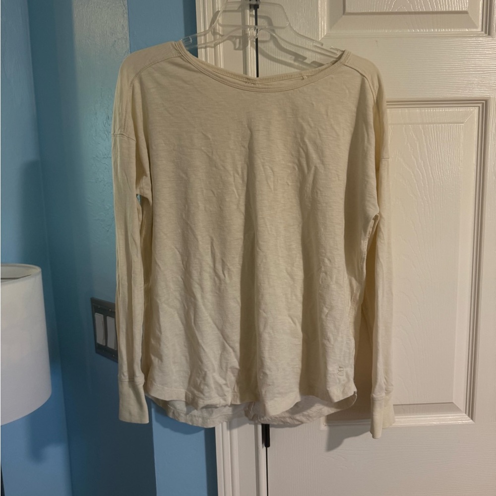 Fat face Cream Long-Sleeve athletic top